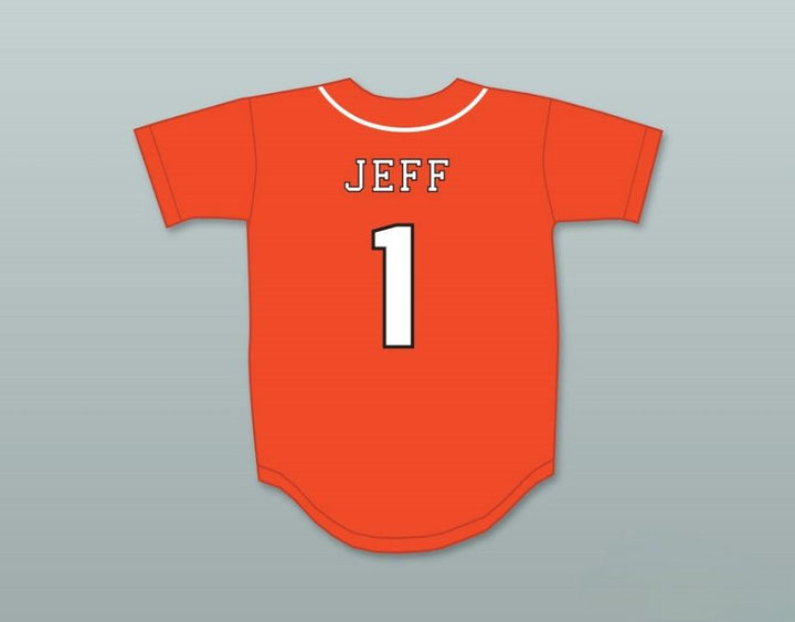 Camiseta de béisbol naranja con el nombre y número personalizados JEFF TREMAINE 1 SWALLOWS PLAY BALL, cosida, tallas S-6XL