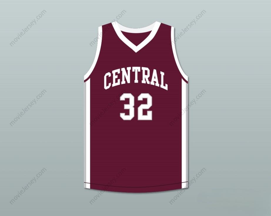 PERSONALIZABLE cualquier nombre número JUGADOR 32 BRISTOL CENTRAL RAMS MARRÓN CAMISETA DE BALONCESTO con Costura Superior Tallas S-6XL