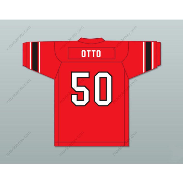 PERSONALIZA Cualquier Nombre Número JIM OTTO 50 WAUSAU EAST HIGH SCHOOL LUMBERJACKS Camiseta de Fútbol Cosida S-6XL