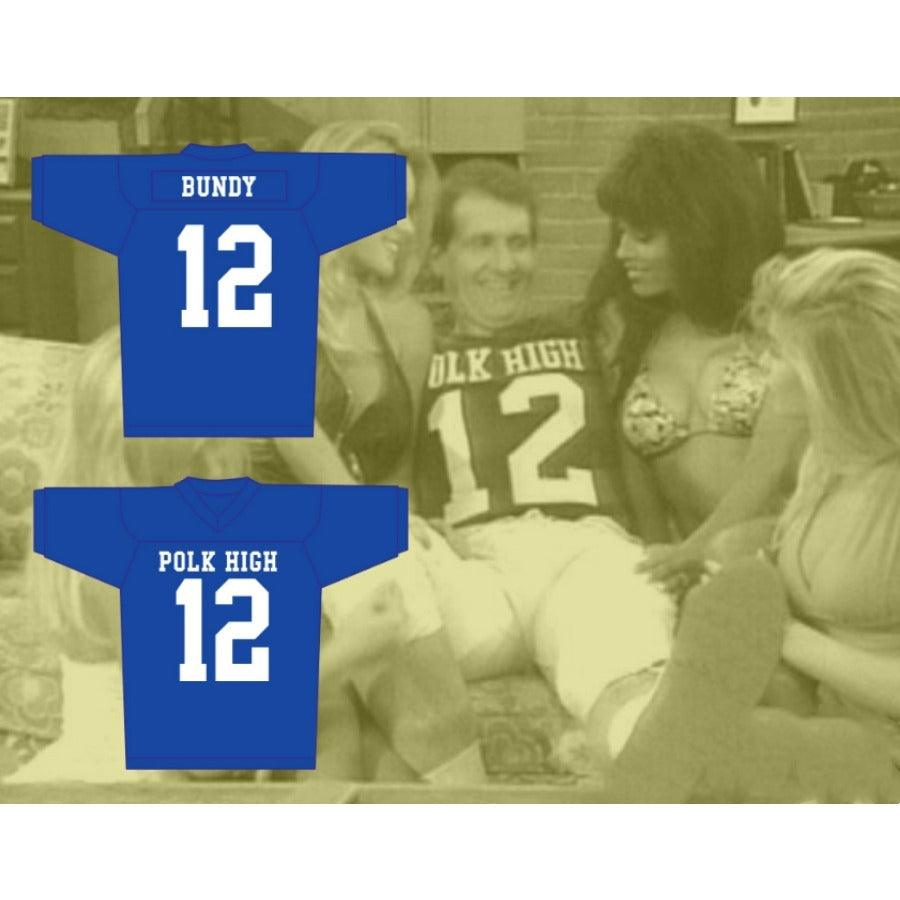 PERSONALIZA CUALQUIER Nombre Número AL BUNDY 12 POLK HIGH FOOTBALL JERSEY MATRIMONIO CON HIJOS ED O' NEILL Cosido Tallas S-6XL