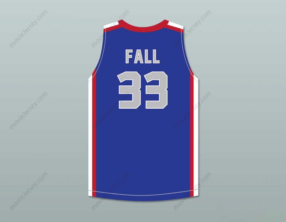 CAMISETA DE BALONCESTO AZUL ELITE AAU TACKO FALL 33 CUALQUIER Nombre Número PERSONALIZADA Cada 1 Enseña 1 Cosido doble S-6XL