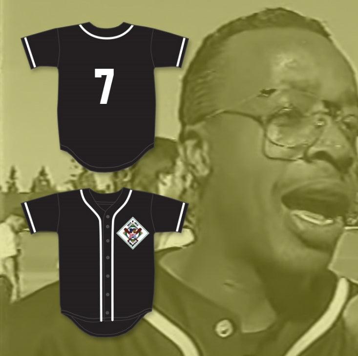 Camiseta de béisbol personalizada con cualquier nombre y número MC HAMMER 7 AARDVARKS 1er ANUAL ROCK N' JOCK DIAMOND DERBY 1990 Talla S-6XL con costuras superiores