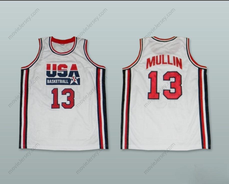 PERSONALIZADO Cualquier Nombre Número 1992 CHRIS MULLIN 13 EE. UU. CAMISETA BALONCESTO LOCAL Parte Superior Cosida S-6XL