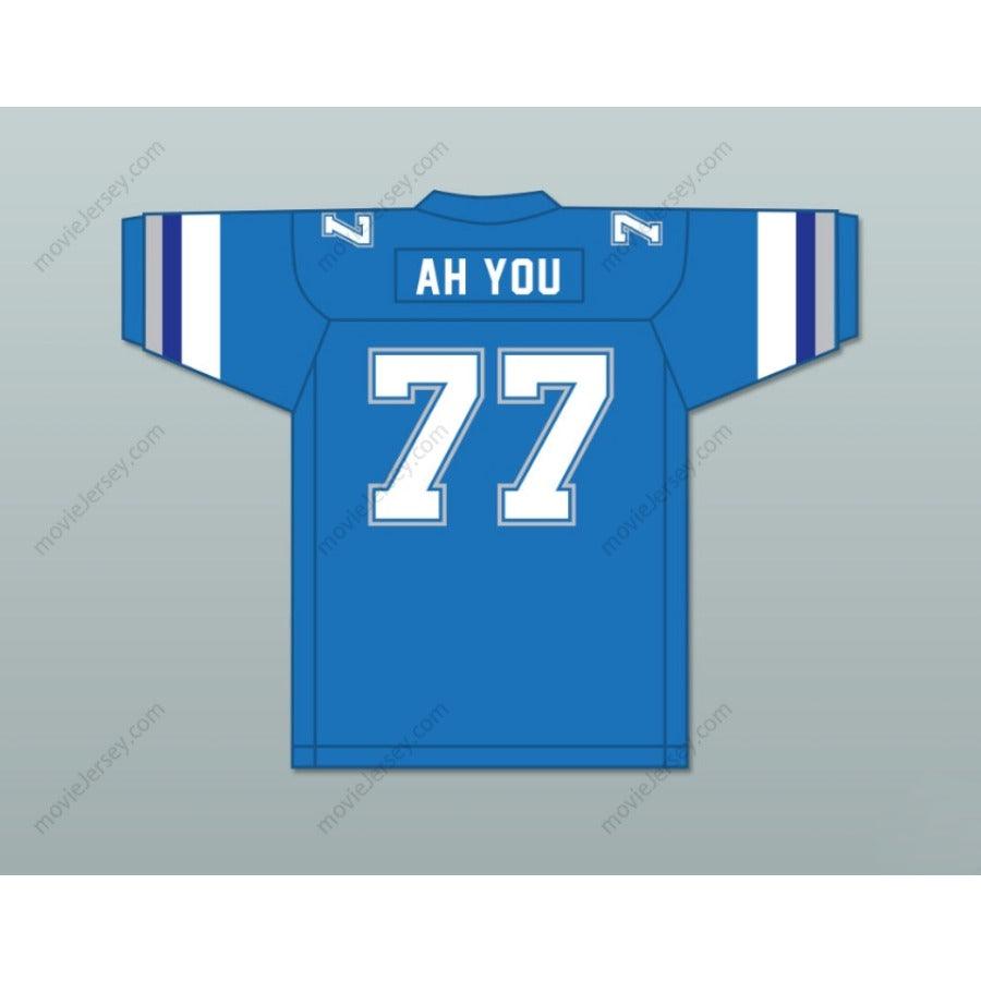 PERSONALIZA CUALQUIER Nombre Número 1983 USFL JUNIOR AH YOU 77 BOSTON BREAKERS ROAD Jersey de Fútbol Americano Cosido Tallas S-6XL