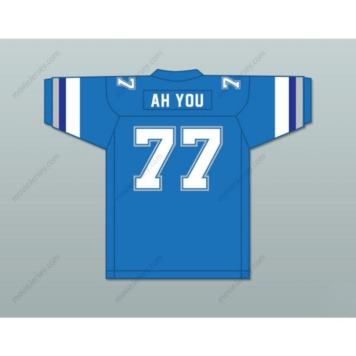 PERSONALIZA CUALQUIER Nombre Número 1983 USFL JUNIOR AH YOU 77 BOSTON BREAKERS ROAD Jersey de Fútbol Americano Cosido Tallas S-6XL