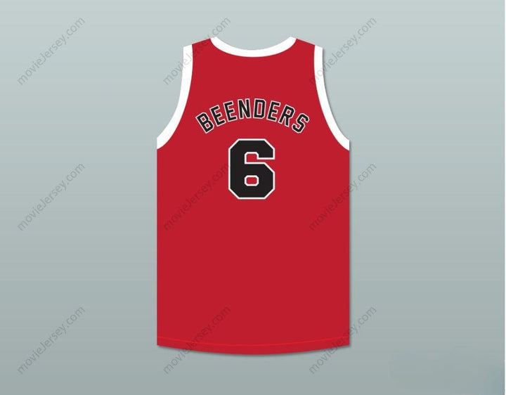 PERSONALIZA Cualquier Nombre Número HANK BEENDERS 6 PROVIDENCE STEAMROLLERS JERSEY DE BALONCESTO ROJO 2 Costura Superior S-6XL