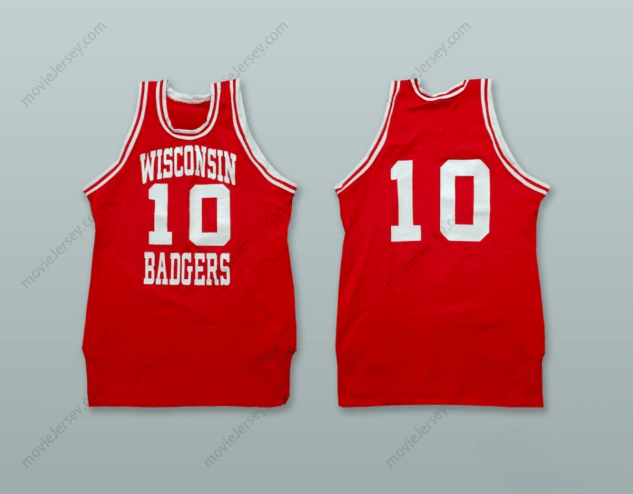 CUSTOM ANY Name Number  BADGERS 10 RED BASKETBALL JERSEY Top Stitched S-6XL