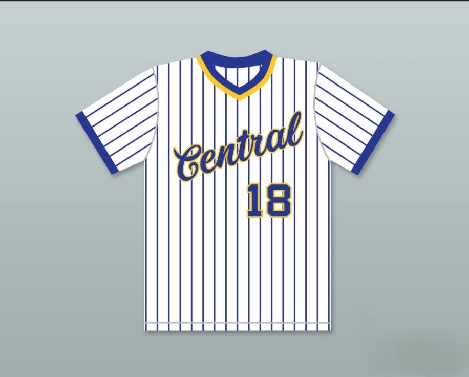 Custom Any Name Number DAN MARINO 18 CENTRAL CATHOLIC HIGH SCHOOL PINSTRIPED BASEBALL JERSEY Top Stitched S-6XL