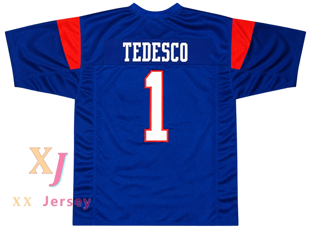 PERSONALIZA CUALQUIER Nombre Número HARMON TEDESCO 1 BLUE MOUNTAIN STATE GOATS Camiseta de Fútbol Cosida Tallas S-6XL
