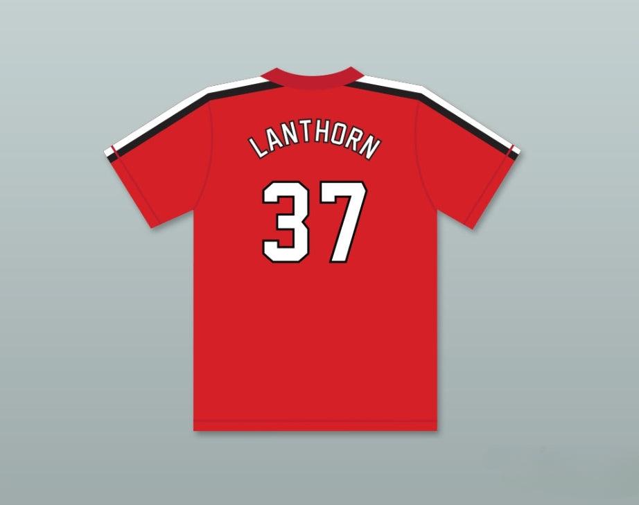 Personalizado Cualquier Nombre Número GENE LANTHORN 37 CAMISETA DE BÉISBOL ROJA THE BATTERED BASTARDS OF BASEBALL PesPunteado S-6XL