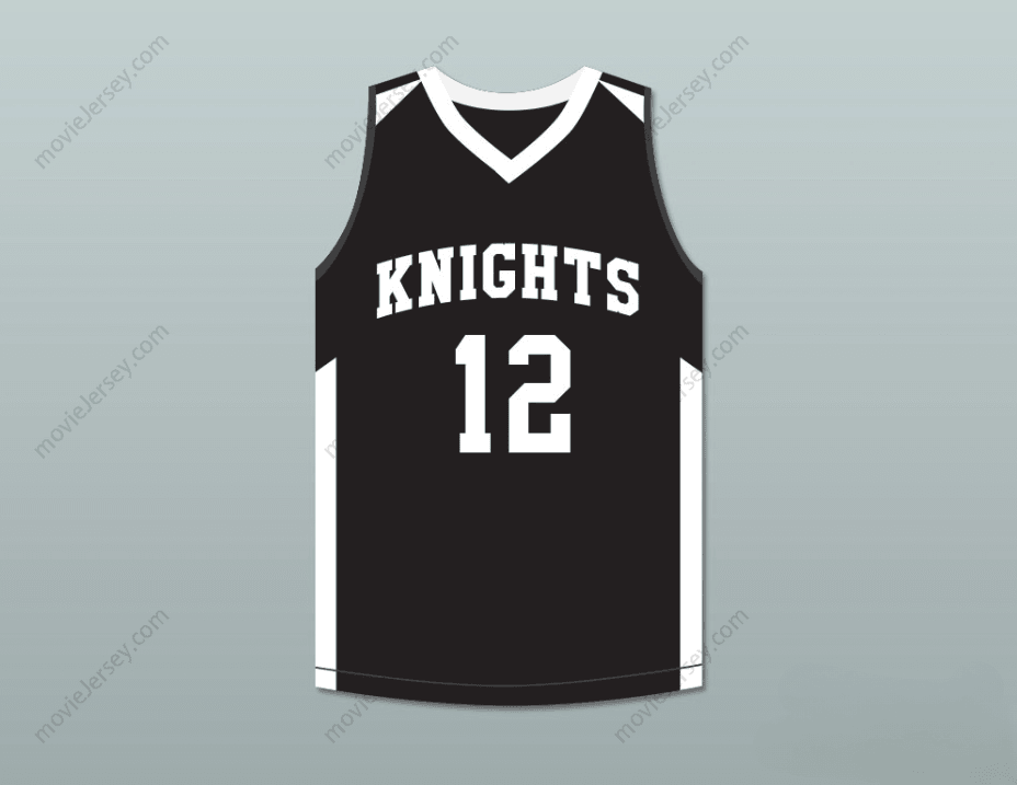 PERSONALIZADO Cualquier nombre y número JA MORANT 12 CRESTWOOD HIGH SCHOOL KNIGHTS Camiseta de baloncesto NEGRA 1 Top Cosido S-6XL
