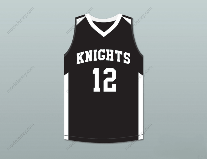 PERSONALIZADO Cualquier nombre y número JA MORANT 12 CRESTWOOD HIGH SCHOOL KNIGHTS Camiseta de baloncesto NEGRA 1 Top Cosido S-6XL