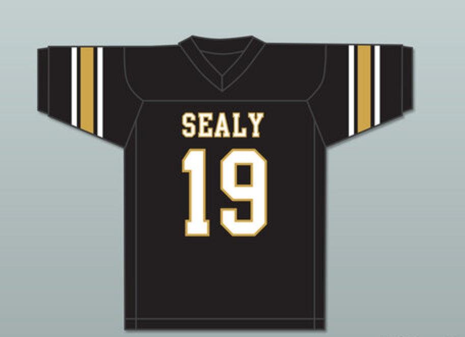 PERSONALIZA Cualquier Nombre Número Eric Dickerson 19 Sealy High School Tigers Blanco Negro Jersey de Fútbol Top Cosido Tallas S-6XL