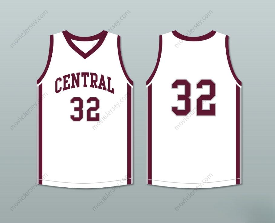 CUSTOM ANY Name PLAYER 32 BRISTOL CENTRAL RAMS WHITE BASKETBALL JERSEY Top Stitched S-6XL