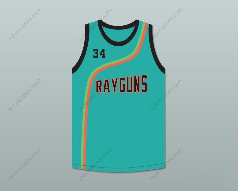 CUSTOM ANY Name Number PAUL PIERCE 34 ROSWELL RAYGUNS TEAL BASKETBALL JERSEY Top Stitched S-6XL