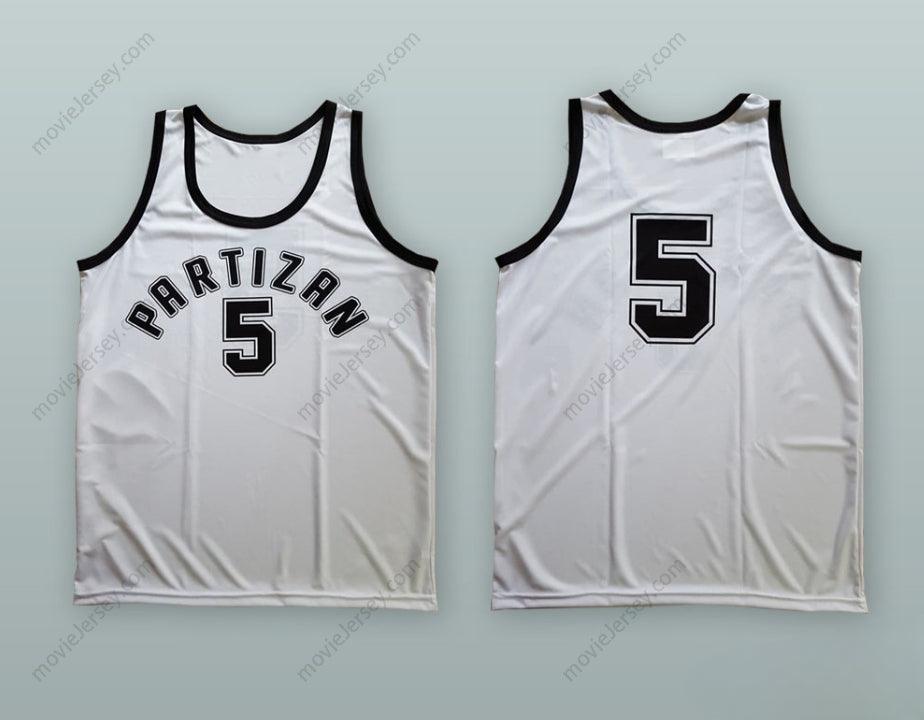 CUSTOM ANY Name Number JADRANKA KOSOR 5 KK PARTIZAN BELGRADE WHITE BASKETBALL JERSEY Top Stitched S-6XL