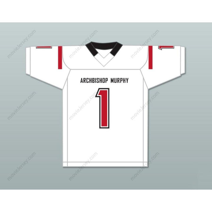 PERSONALIZADO Cualquier Nombre Número KYLER GORDON 1 CAMISETA Fútbol Blanca WILDCATS COLEGIO SECUNDARIA ARCHBISHOP MURPHY Costura Superior S-6XL