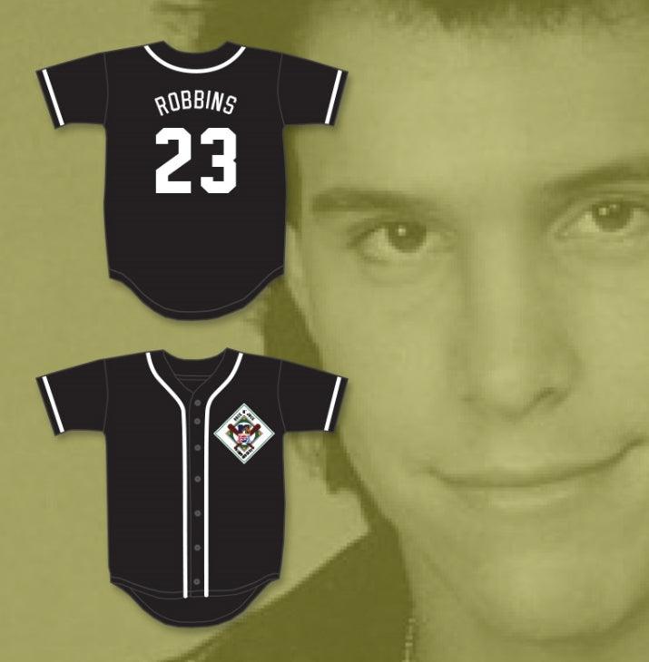Camiseta de béisbol personalizada BRIAN ROBBINS 23 AARDVARKS con nombre y número, 1er. DERBY ANUAL ROCK N' JOCK DIAMOND, costura superior S-6XL