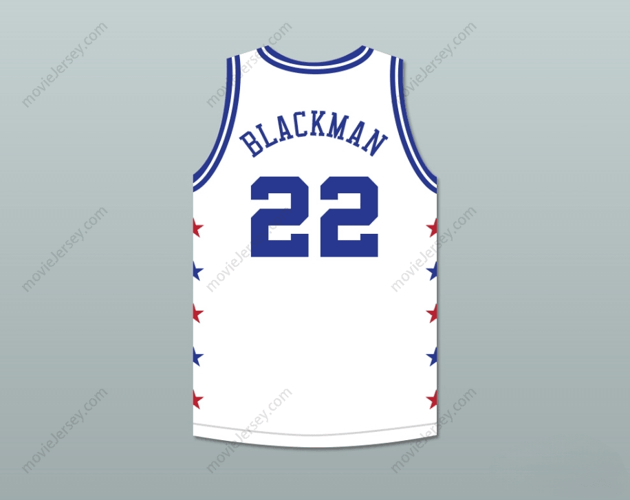 CAMISETA DE BALONCESTO BLANCA ROLANDO BLACKMAN 22 MAGIC JOHNSON ALL STAR GAME 1986 "MIDSUMMER NIGHT'S MAGIC" EVENTO BENÉFICO Personalizable con Cualquier Nombre y Número Cosida Tallas S-6XL