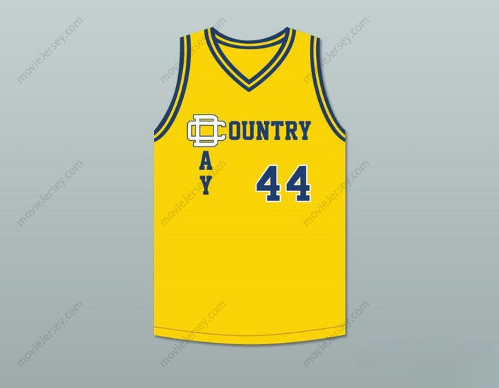 PERSONALIZA Cualquier Nombre Número CHRIS WEBBER 44 DETROIT COUNTRY DAY SCHOOL YELLOWJACKETS AMARILLO CAMISETA DE BALONCESTO Cosida S-6XL