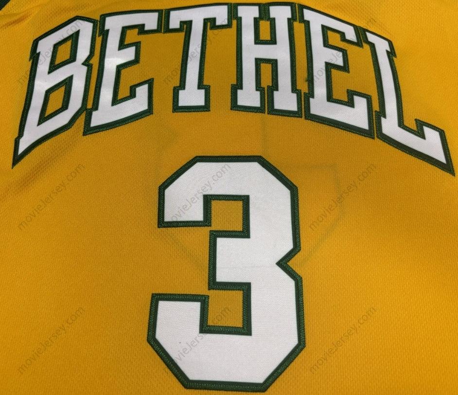 Camiseta de baloncesto retro cosida de Allen Iverson #3 Bethel High School