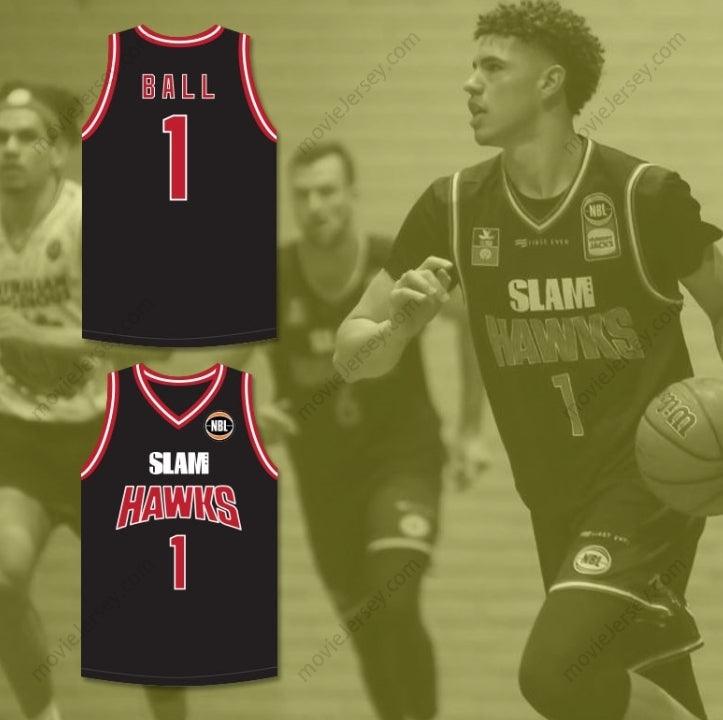 PERSONALIZA CUALQUIER Nombre Número LAMELO BALL 1 ILLAWARRA CAMISETA DE BALONCESTO NEGRA 1 Top Cosido S-6XL