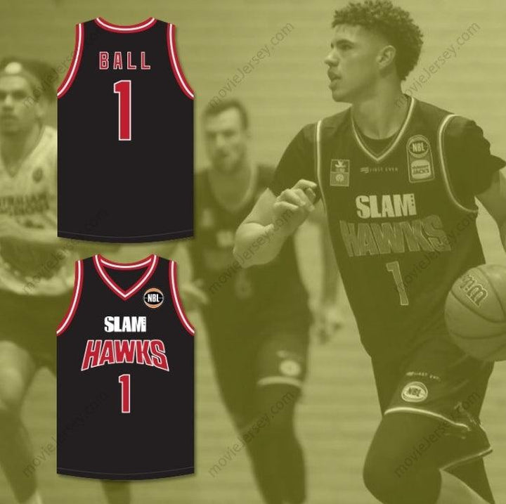 PERSONALIZA CUALQUIER Nombre Número LAMELO BALL 1 ILLAWARRA CAMISETA DE BALONCESTO NEGRA 1 Top Cosido S-6XL