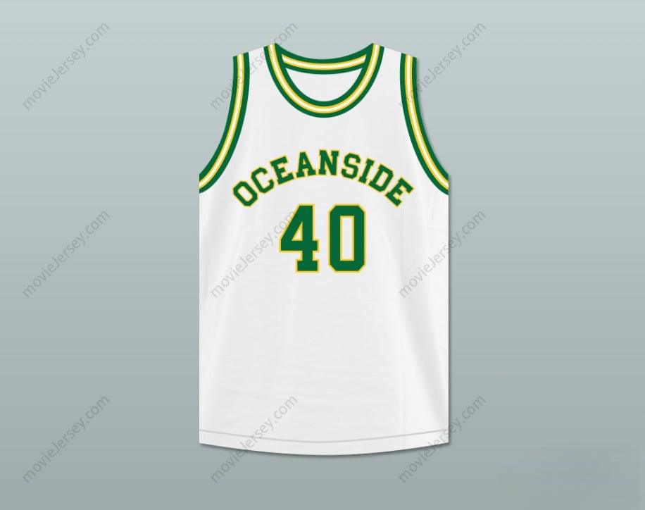 CUSTOM ANY Name Number JUNIOR SEAU 40 HIGH SCHOOL PIRATES WHITE BASKETBALL JERSEY Top Stitched S-6XL