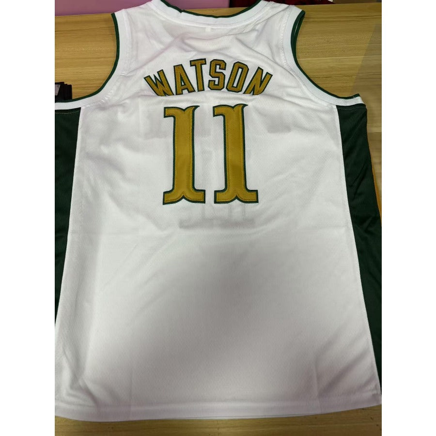 CUSTOM ANY Name Number PEYTON WATSON 11 LONG BEACH POLYTECHNIC HIGH SCHOOL JACKRABBITS Basketball Jersey Top Stitched S-6XL