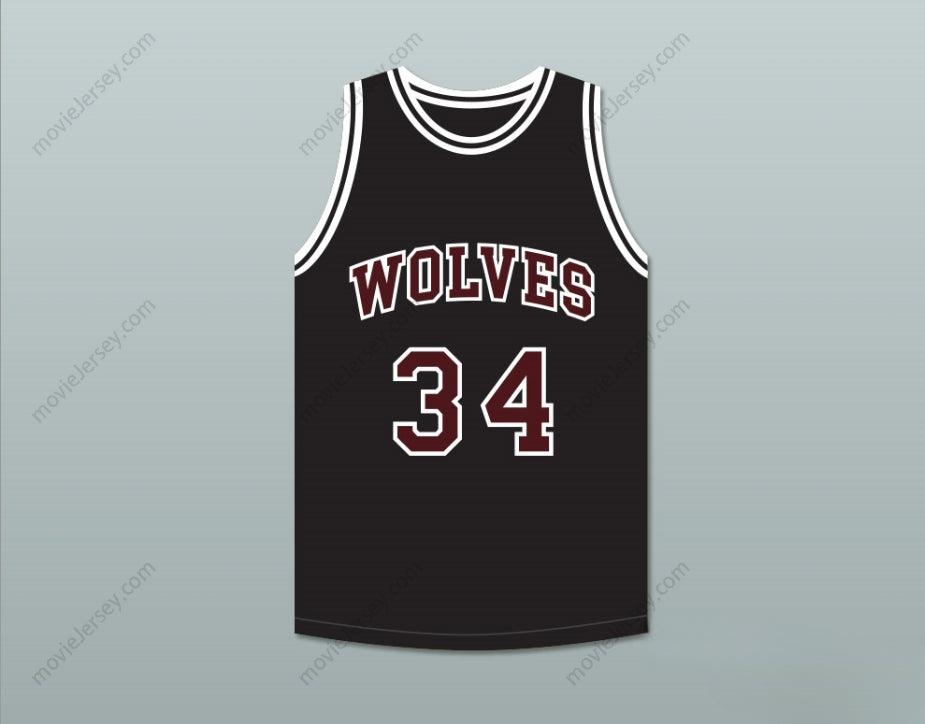 CUSTOM ANY Name Number BILLY DUNN 34  HIGH SCHOOL BLACK BASKETBALL JERSEY Top Stitched S-6XL