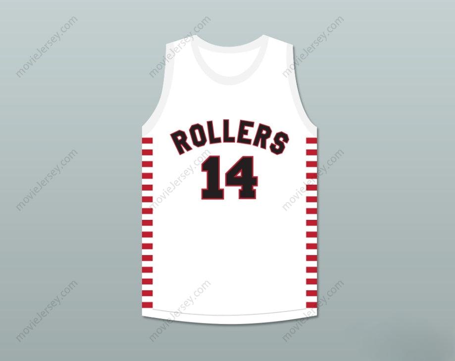 CUSTOM ANY Name Number GEORGE NOSTRAND 14 PROVIDENCE STEAMROLLERS WHITE BASKETBALL JERSEY 1 Top Stitched S-6XL