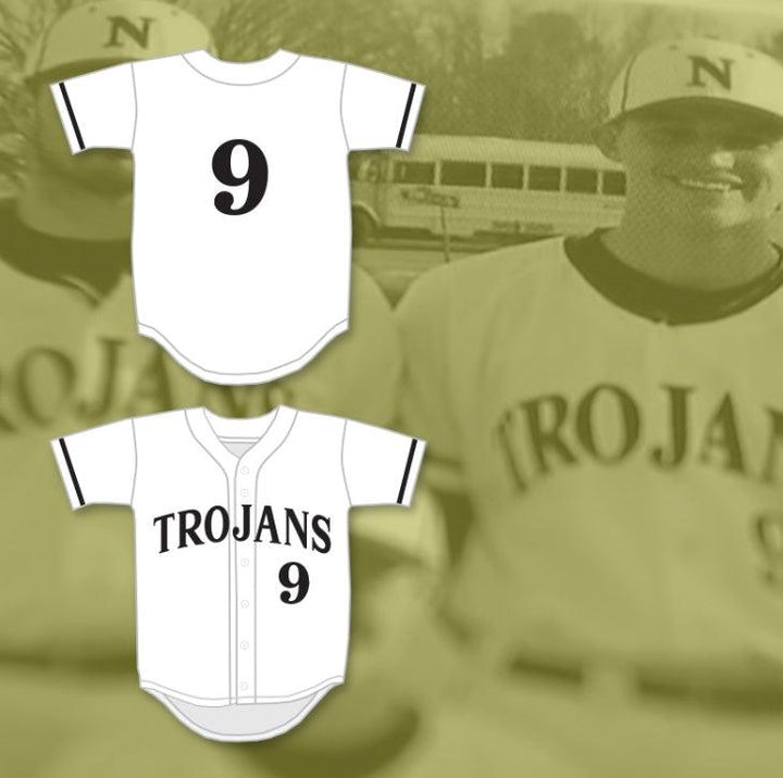 Custom Any Name Number COREY SEAGER 9 NORTHWEST CABARRUS HIGH SCHOOL TROJANS WHITE BASEBALL JERSEY 1 Top Stitched S-6XL