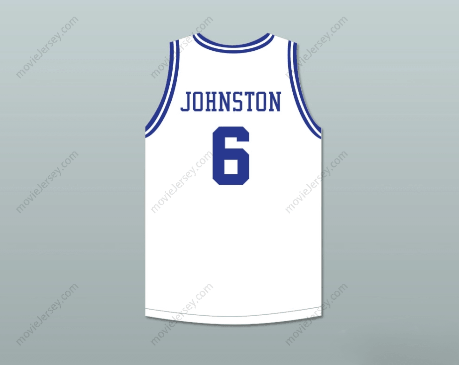PERSONALIZADO Cualquier Nombre Número NEIL JOHNSTON 6 CAMISETA BALONCESTO BLANCA CAVALIERS HIGH SCHOOL Cosido S-6XL