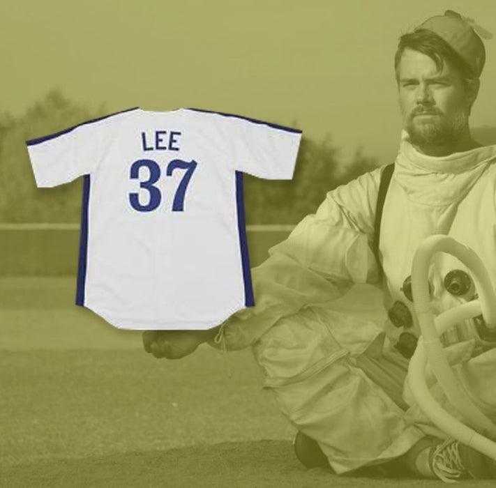 Camiseta de béisbol blanca personalizada con cualquier nombre y número de BILL 'SPACEMAN' LEE 37 PRO CAREER, costuras SPACEMAN, tallas S-6XL