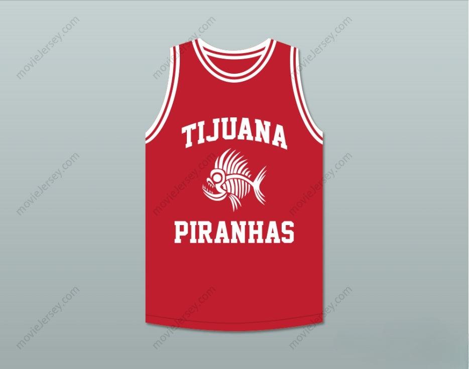 CUSTOM ANY Name Number ANDY GARCIA 12 TIJUANA PIRANHAS RED BASKETBALL JERSEY MEXICAN EXPANSION TEAM Top Stitched S-6XL
