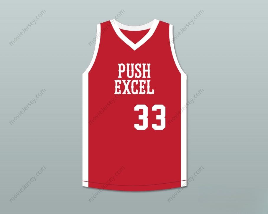PERSONALIZA CUALQUIER Nombre Número UWE BLAB 33 EMPUJAR EXCEL PROFESIONAL BALONCESTO CLÁSICA CAMISETA BALONCESTO ROJA 1985 EVENTO BENÉFICO Costuras de Calidad S-6XL