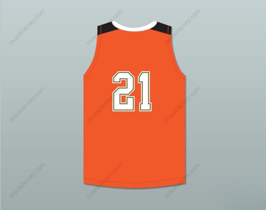 PERSONALIZA CUALQUIER Nombre Número JUGADOR 21 TEXAS D1 AMBASSADORS CAMISETA DE BALONCESTO NARANJA 1 Confección Superior S-6XL