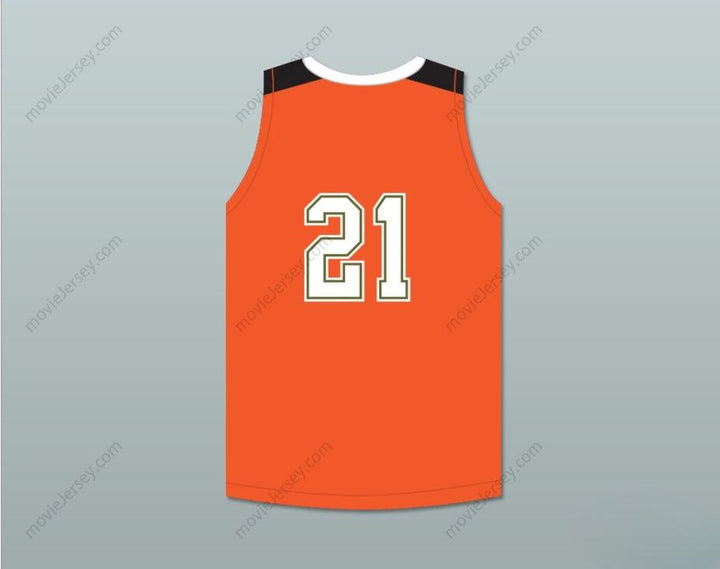 PERSONALIZA CUALQUIER Nombre Número JUGADOR 21 TEXAS D1 AMBASSADORS CAMISETA DE BALONCESTO NARANJA 1 Confección Superior S-6XL