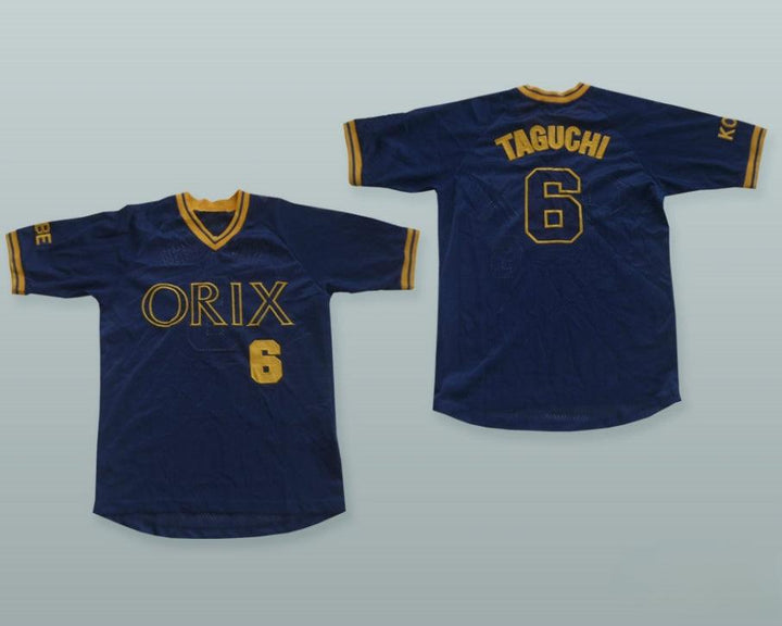 Personalizado Cualquier Nombre Número SO TAGUCHI 6 ORIX BLUEWAVE CAMISETA DE BÉISBOL CON PARCHE Bordado de la S a la 6XL