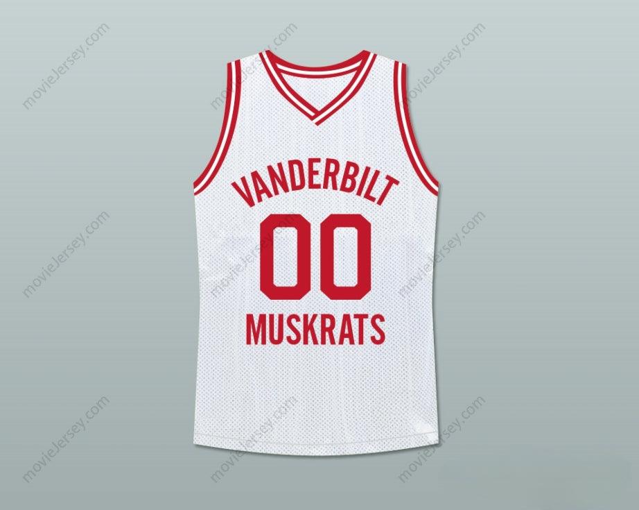 CUSTOM ANY Name Number FAMILY MATTERS STEVE URKEL 00 VANDERBILT MUSKRATS HIGH SCHOOL WHITE BASKETBALL JERSEY DELUXE EDITION Top Stitched S-6XL