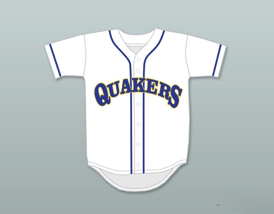 Camiseta de béisbol personalizada con cualquier nombre y número ADAM GOLDBERG 10 WILLIAM PENN ACADEMY QUAKERS, blanca, con costuras, tallas S-6XL