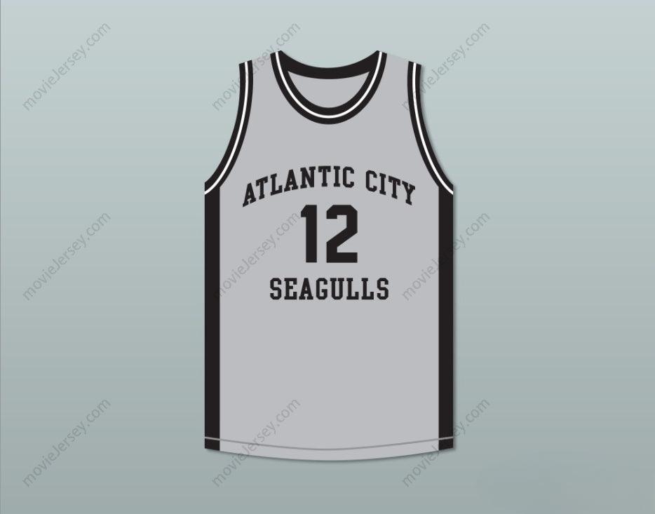 CUSTOM ANY Name Number R KELLY 12 ATLANTIC CITY SEAGULLS BASKETBALL JERSEY USBL Top Stitched S-6XL