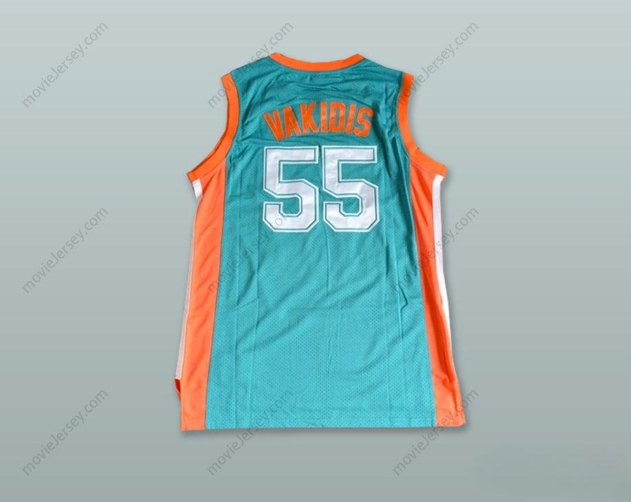 PERSONALIZADO Cualquier Nombre Número VAKIDIS 55 FLINT TROPICS CAMISETA BALONCESTO TURQUESA SEMI PRO Costura Superior S-6XL