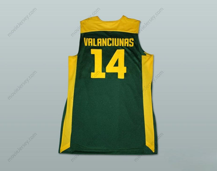 PERSONALIZA CUALQUIER Nombre Número JONAS VALANCIUNAS 14 LITUANIA CAMISETA DE BALONCESTO CUALQUIER JUGADOR Parte Superior Cosida S-6XL