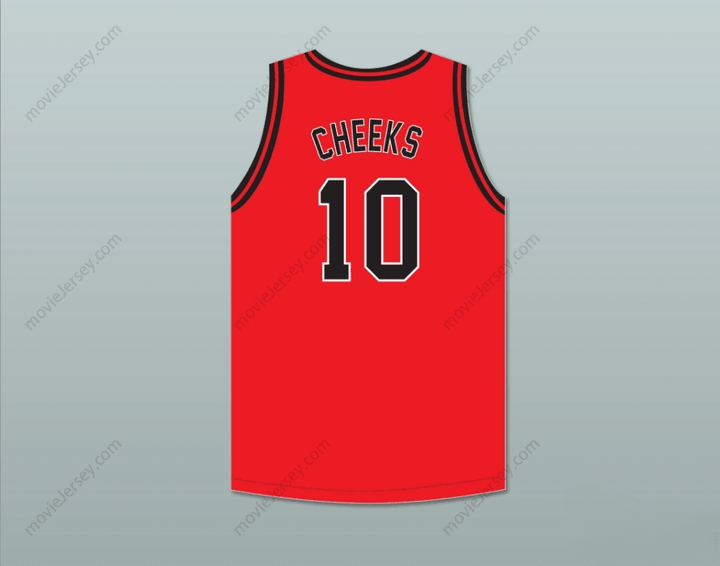 CUSTOM ANY Name Number MAURICE CHEEKS 10 DUSABLE HIGH SCHOOL PANTHERS RED BASKETBALL JERSEY 2 Top Stitched S-6XL