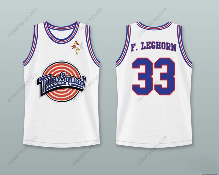 PERSONALIZA CUALQUIER Nombre Número SPACE JAM FOGHORN LEGHORN 33 CAMISETA DE BALONCESTO TUNE SQUAD CON PARCHE DE FOGHORN LEGHORN Costura Superior S-6XL