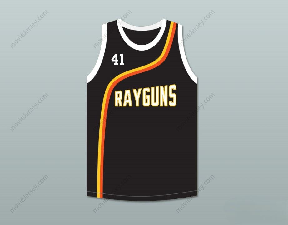 PERSONALIZA Cualquier Nombre Número DIRK NOWITZKI 41 ROSWELL RAYGUNS NEGRA CAMISETA BALONCESTO Cosida Tallas S-6XL