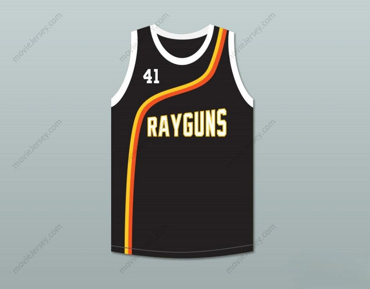 PERSONALIZA Cualquier Nombre Número DIRK NOWITZKI 41 ROSWELL RAYGUNS NEGRA CAMISETA BALONCESTO Cosida Tallas S-6XL