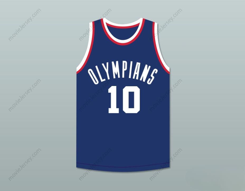 PERSONALIZA CUALQUIER Nombre Número KLEGGIE HERMSEN 10 OLYMPIANS CAMISETA DE BALONCESTO AZUL Bordado Tallas S-6XL
