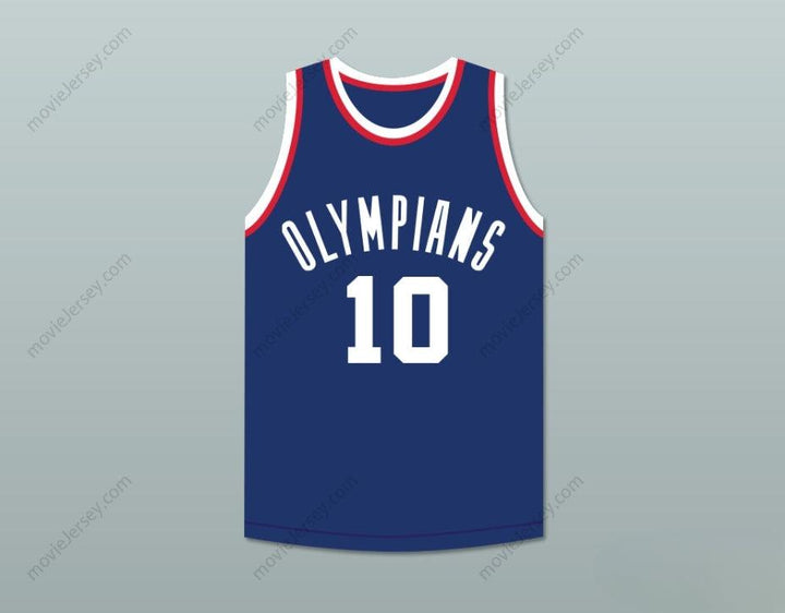 PERSONALIZA CUALQUIER Nombre Número KLEGGIE HERMSEN 10 OLYMPIANS CAMISETA DE BALONCESTO AZUL Bordado Tallas S-6XL
